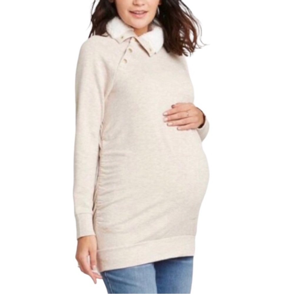 Isabel Maternity Snap On Turtle Neck Teddy